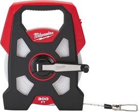 Milwaukee® 3/8" X 300' Black And Red Closed Reel Tape Measure