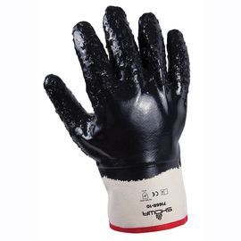 SHOWA™ Size 10 Heavy Duty Nitrile Full Coated Work Gloves With Cotton Liner And Safety Cuff