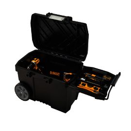 DEWALT® 15 gallon Yellow And Black Plastic Chest With Wheels And Carrying Handle