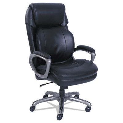 SertaPedic® Cosset Big and Tall Executive Chair, Supports Up to 400 lb, 19 SertaPedic® Cosset Big and Tall Executive Chair, Supports Up to 400 lb, 19" to 22" Seat Height, Black Seat/Back, Slate Base