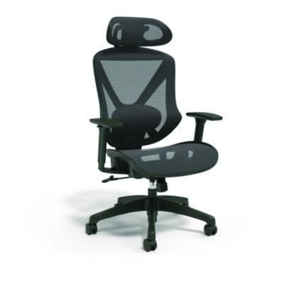 Alera® Alera Taunton Ergonomic Mesh Swivel Task Chair, Supports Up to 275lb, 17.44 to 20.98 Seat Height, Black Seat/Back, Black Base