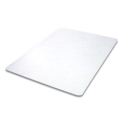 deflecto® Antimicrobial Chair Mat for Medium Pile Carpeted Floors, Rectangular, Straight Edges, 46