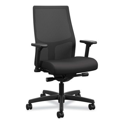 HON® Ignition 2.0 4-Way Stretch Mid-Back Mesh Task Chair, Supports 300 lb, 17