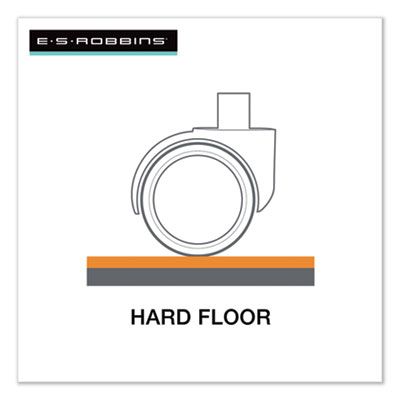 ES Robbins® Heavy Use EverLife Chair Mat for Hard Floors, Rectangular, Straight Edges, 46