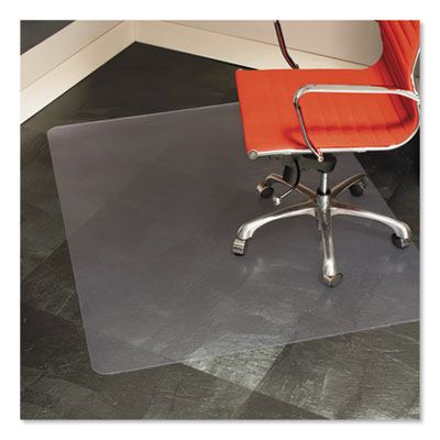 ES Robbins® Heavy Use EverLife Chair Mat for Hard Floors, Rectangular, Straight Edges, 46
