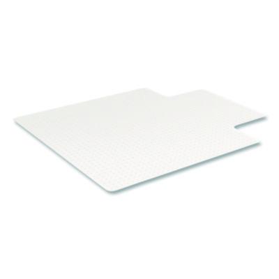 deflecto® OceanMat Carpet Chair Mat for Flat Pile Carpeted Floors, Rectangular with Lip, Straight Edges, 36