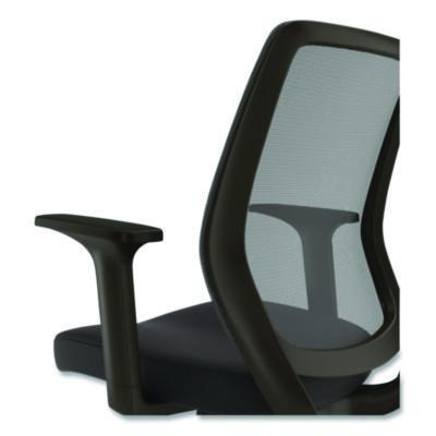 Alera® Alera Wessex Ergonomic Fabric Mesh Swivel Task Chair, Supports Up to 275lbs, 17.09 to 20.83 Seat Height, Black Seat/Back/Base