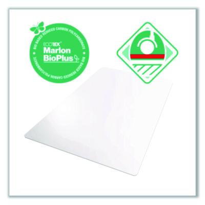 Floortex® Ecotex Marlon BioPlus Rectangular Polycarbonate Chair Mat for Hard Floors, Rectangular, 46