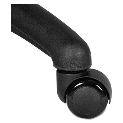 Alera® Dual Wheel Hooded Casters, Grip Ring Type B Stem, 2 Alera® Dual Wheel Hooded Casters, Grip Ring Type B Stem, 2" Soft Nylon Wheel, Black, 5/Set