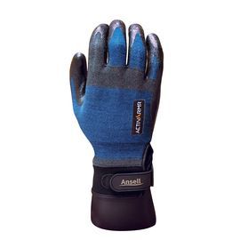 Ansell Size 9 ActivArmr® 97-002 Nitrile Palm Coated Work Gloves With Nylon, Kevlar®, Stainless Steel And Spandex Liner And Velcro® Cuff Ansell Size 9 ActivArmr® 97-002 Nitrile Palm Coated Work Gloves With Nylon, Kevlar®, Stainless Steel And Spandex Liner And Velcro® Cuff