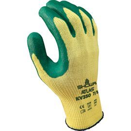 SHOWA® Size 8 ATLAS 10 Gauge Kevlar® Cut Resistant Gloves With Nitrile Coated Palm Knit Wrist SHOWA® Size 8 ATLAS 10 Gauge Kevlar® Cut Resistant Gloves With Nitrile Coated Palm Knit Wrist