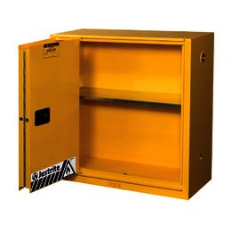 Justrite® Sure-Grip® EX 40 Gallon Yellow 18 Guage Steel Safety Cabinet With Self-Close Door Justrite® Sure-Grip® EX 40 Gallon Yellow 18 Guage Steel Safety Cabinet With Self-Close Door