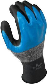 SHOWA™ Size 8 13 Gauge Nitrile Full Coated Work Gloves With Polyester Liner And Knit Wrist SHOWA™ Size 8 13 Gauge Nitrile Full Coated Work Gloves With Polyester Liner And Knit Wrist