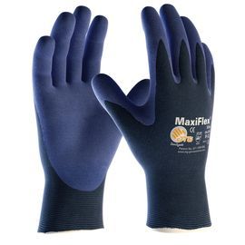 PIP Global Safety® X-Large MaxiFlex® Elite™ 18 Gauge Blue Micro Foam Nitrile Palm And Finger Coated Work Gloves With Nylon Liner And Knit Wrist
