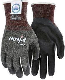 Memphis Glove Medium Ninja® 10 Gauge Nitrile Palm Coated Work Gloves With Dyneema® Liner And Knit Wrist