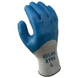 SHOWA™ Size 9 ATLAS® 10 Gauge Latex Rubber Full Coated Work Gloves With Cotton And Polyester Liner And Knit Wrist SHOWA™ Size 9 ATLAS® 10 Gauge Latex Rubber Full Coated Work Gloves With Cotton And Polyester Liner And Knit Wrist