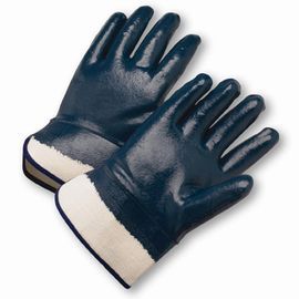 PIP Global Safety® Large Smooth Nitrile Full Coated Work Gloves With Cotton Liner And Safety Cuff PIP Global Safety® Large Smooth Nitrile Full Coated Work Gloves With Cotton Liner And Safety Cuff