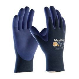PIP Global Safety® 2X MaxiFlex® Elite™ 18 Gauge Blue Micro Foam Nitrile Palm And Finger Coated Work Gloves With Lycra® And Nylon Liner And Knit Wrist PIP Global Safety® 2X MaxiFlex® Elite™ 18 Gauge Blue Micro Foam Nitrile Palm And Finger Coated Work Gloves With Lycra® And Nylon Liner And Knit Wrist