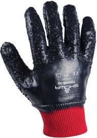 SHOWA™ Size 10 Heavy Duty Nitrile Palm Coated Work Gloves With Cotton Liner And Knit Wrist SHOWA™ Size 10 Heavy Duty Nitrile Palm Coated Work Gloves With Cotton Liner And Knit Wrist
