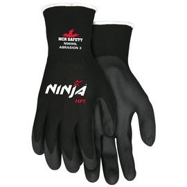 Memphis Glove Medium Ninja® 15 Gauge HPT Palm And Fingertip Coated Work Gloves With Nylon Liner And Knit Wrist Memphis Glove Medium Ninja® 15 Gauge HPT Palm And Fingertip Coated Work Gloves With Nylon Liner And Knit Wrist