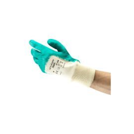 Ansell Size 9 ActivArmr® 47-200 Nitrile 3/4 Dip Coated Work Gloves With Interlock Cotton Liner And Knit Wrist Ansell Size 9 ActivArmr® 47-200 Nitrile 3/4 Dip Coated Work Gloves With Interlock Cotton Liner And Knit Wrist