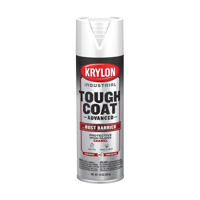 Krylon® 15 Ounce Aerosol Can Gloss White Industrial Tough Coat® Advanced Spray Paint