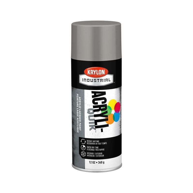 Krylon® 12 Ounce Aerosol Can Gloss Smoke Gray Industrial Acryli-Quik™ Acrylic Lacquer Spray Paint