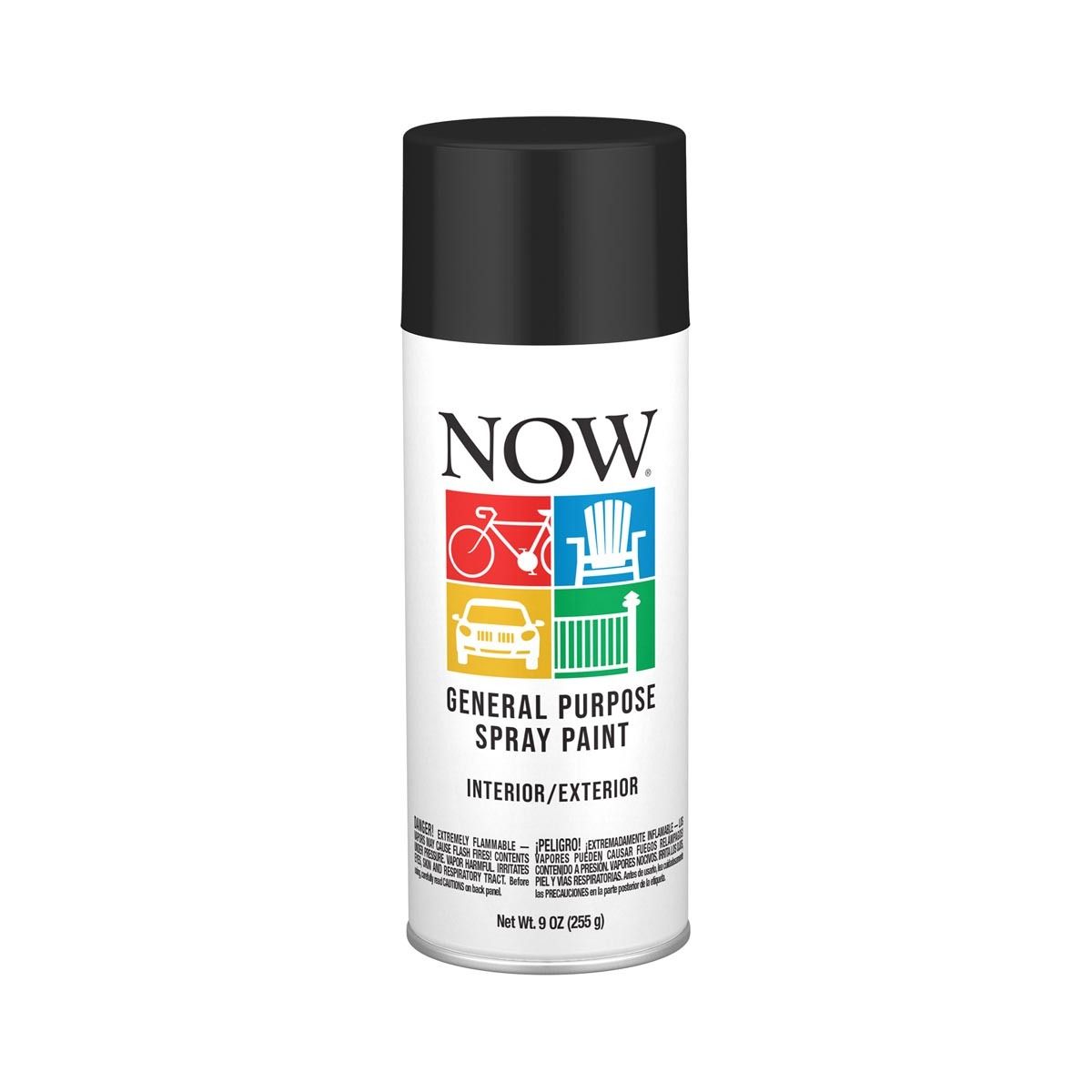 Krylon® 9 Ounce Aerosol Can Flat Black NOW® Spray Paint Krylon® 9 Ounce Aerosol Can Flat Black NOW® Spray Paint