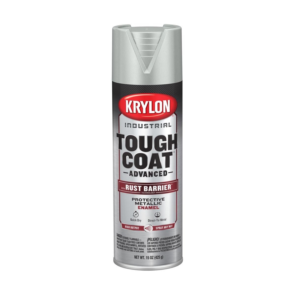 Krylon® 15 Ounce Aerosol Can Metallic Industrial Tough Coat® Advanced Spray Paint Krylon® 15 Ounce Aerosol Can Metallic Industrial Tough Coat® Advanced Spray Paint