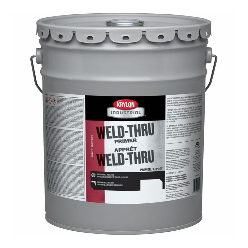 Krylon® 5 Gallon Metal Pail Flat Red Oxide Industrial Weld-Thru Primer
