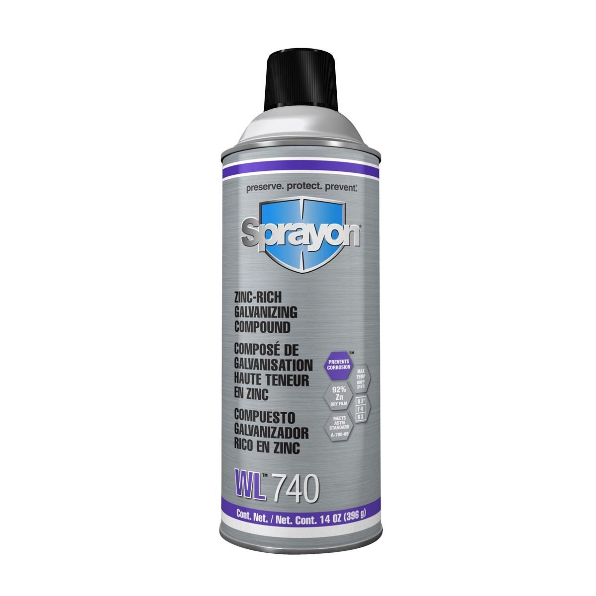 Krylon® 14 Ounce Aerosol Can Low Gloss Medium Gray WL™740 Zinc-Rich Galvanizing Compound Primer Krylon® 14 Ounce Aerosol Can Low Gloss Medium Gray WL™740 Zinc-Rich Galvanizing Compound Primer