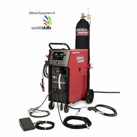 Lincoln Electric® Power Wave® 300C 1 or 3 Phase CC/CV Multi-Process Welder With 200 - 575 Input Voltage, PowerConnect® Technology, Tribrid® Power Module, Running Cart With Cylinder Rack And Advanced E