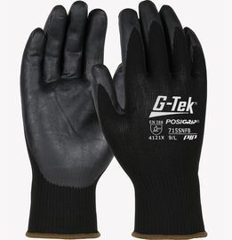 PIP Global Safety® 2X G-Tek® PosiGrip® 15 Gauge Black Foam Nitrile Palm And Finger Coated Work Gloves With Nylon Liner And Knit Wrist PIP Global Safety® 2X G-Tek® PosiGrip® 15 Gauge Black Foam Nitrile Palm And Finger Coated Work Gloves With Nylon Liner And Knit Wrist