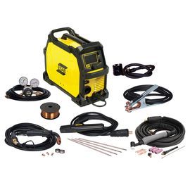ESAB® Rebel™ EMP 215ic Single Phase CC/CV Multi-Process Welder With 120 - 230 Input Voltage, sMIG Technology And Accessory Package ESAB® Rebel™ EMP 215ic Single Phase CC/CV Multi-Process Welder With 120 - 230 Input Voltage, sMIG Technology And Accessory Package