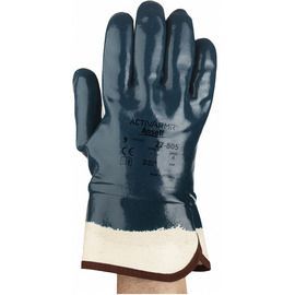 Ansell Size 10 ActivArmr® 27-805 Nitrile Full Work Gloves With Cotton Jersey Liner And Safety Cuff Ansell Size 10 ActivArmr® 27-805 Nitrile Full Work Gloves With Cotton Jersey Liner And Safety Cuff