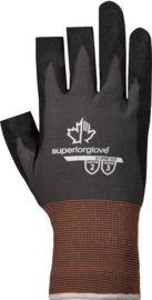 Superior Glove® Size 10 S13PNT3OF Microporous Nitrile Palm Coated Work Gloves With Nylon Liner, Knit Wrist And Straight Thumb Superior Glove® Size 10 S13PNT3OF Microporous Nitrile Palm Coated Work Gloves With Nylon Liner, Knit Wrist And Straight Thumb