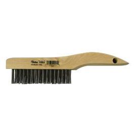 Weiler® 5" Stainless Steel Scratch Brush With Shoe Handle