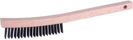 RADNOR™ 6" Stainless Steel Scratch Brush With Wood Handle