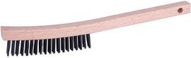RADNOR™ 6" Carbon Steel Scratch Brush With Wood Handle