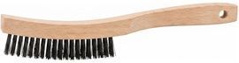 RADNOR™ 6" Carbon Steel Scratch Brush With Wood Handle