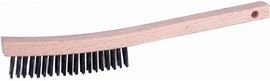 RADNOR™ 6" Stainless Steel Scratch Brush With Wood Handle
