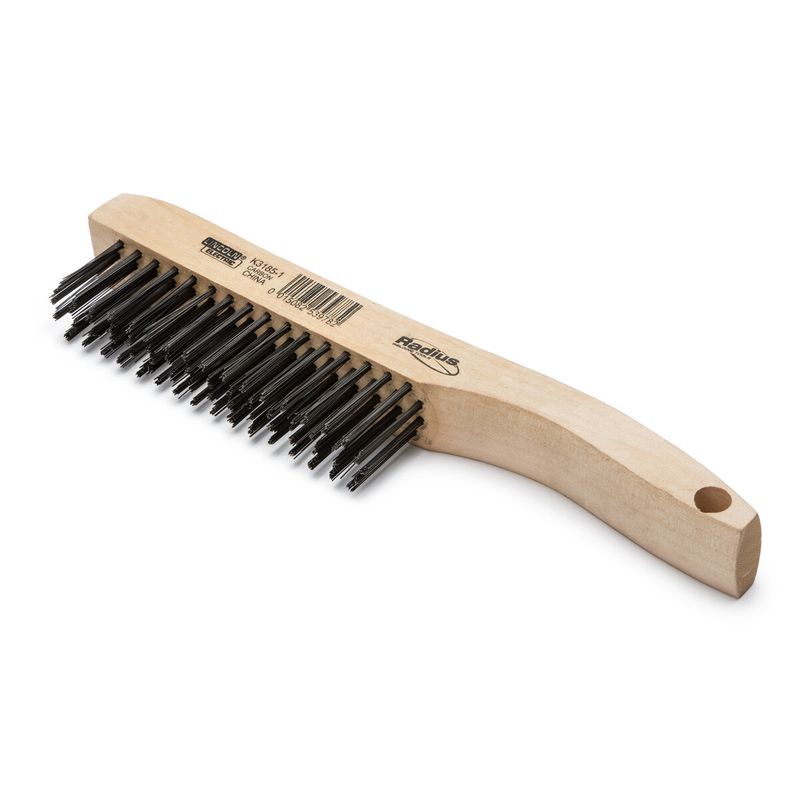 Lincoln Electric® 9 1/2 Lincoln Electric® 9 1/2" Carbon Steel Steel Wire Brush With Shoe Handle