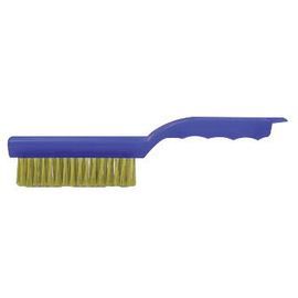 Weiler® 5" Brass Scratch Brush With Plastic Handle