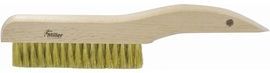 Weiler® 5 1/2" Brass Scratch Brush With Wood Handle