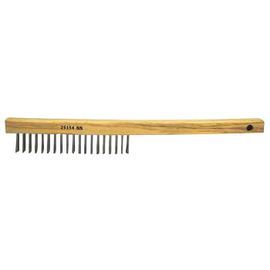 Weiler® 6" Stainless Steel Vortec Pro® Scratch Brush With Wood Handle
