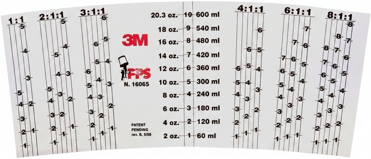 3M™ PPS™ 22 Ounce Plastic Mix Ratio Insert