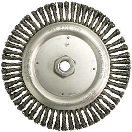 RADNOR™ 6 7/8" X 5/8" - 11" RADNOR™ Stainless Steel Twist Knot Wire Wheel Brush