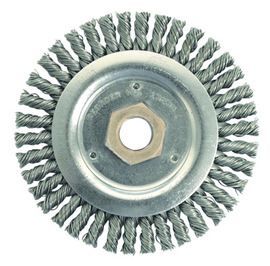 Weiler® 4 1/2" X 5/8" - 11" Roughneck® Steel Knot Wire Wheel Brush