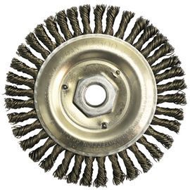 RADNOR™ 5" X 5/8" - 11" RADNOR™ Carbon Steel Twist Knot Wire Wheel Brush