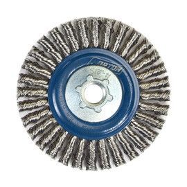 Norton® 4 Norton® 4" X 5/8" - 11" BlueFire Stainless Steel Stringer Bead Twist Wheel Brush